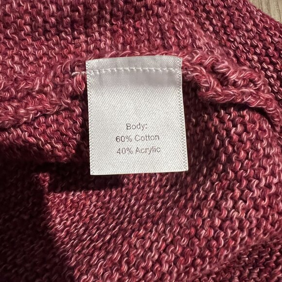 Sahalie Marled Womens Raspberry, Pink Knit Sweater long sleeve Knit Size PS - Picture 3 of 9